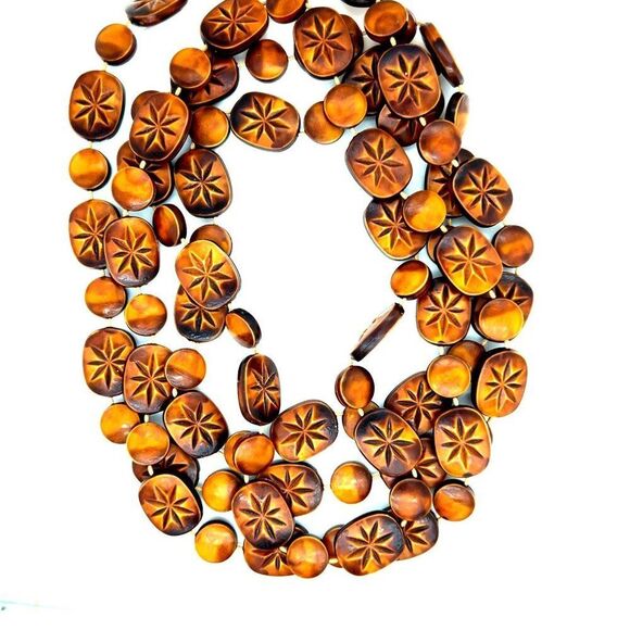 Long Wooden Necklace - Picture 1 of 4